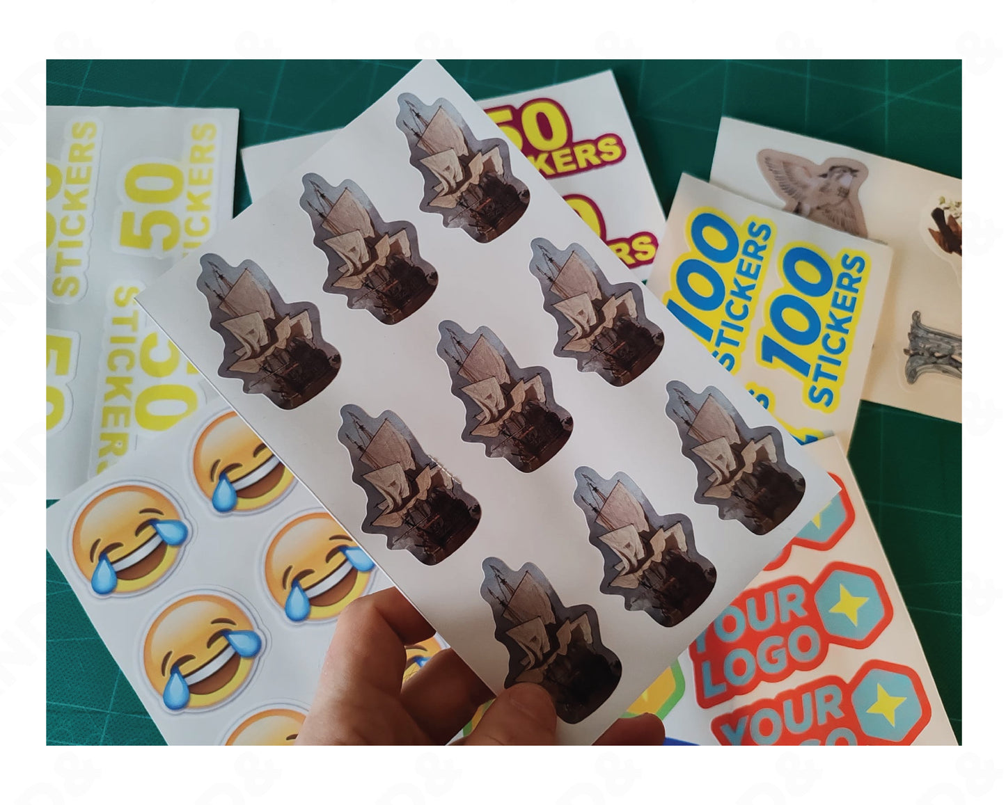 100 Custom Stickers