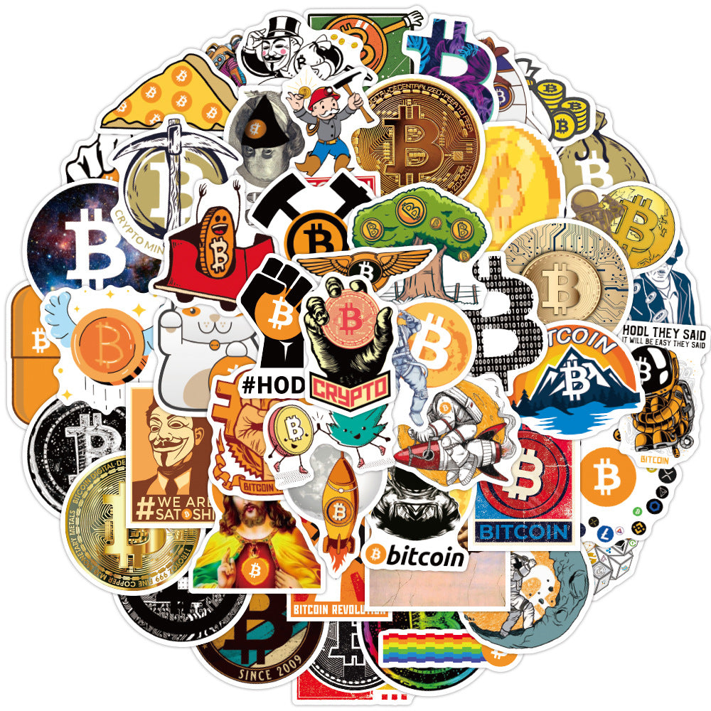 Bitcoin Stickers 50pcs set