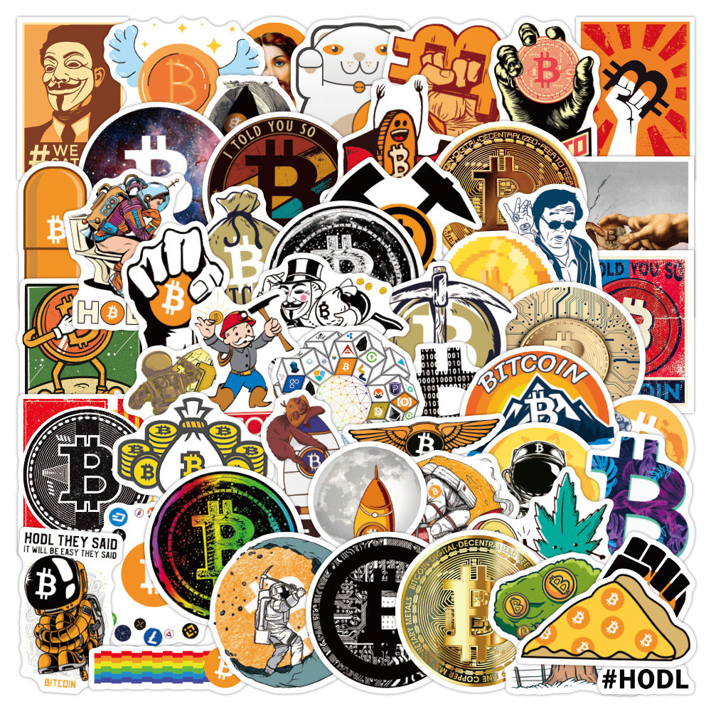 Bitcoin Stickers 50pcs set