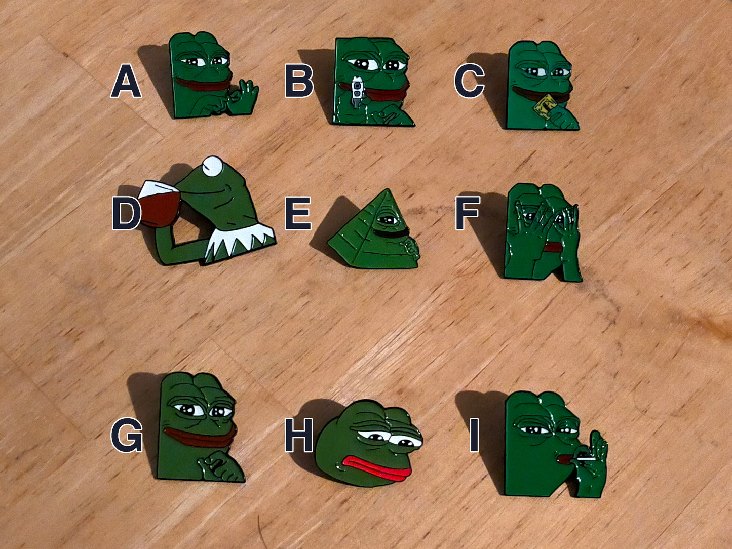 Pepe the Frog Meme Cartoon Pin