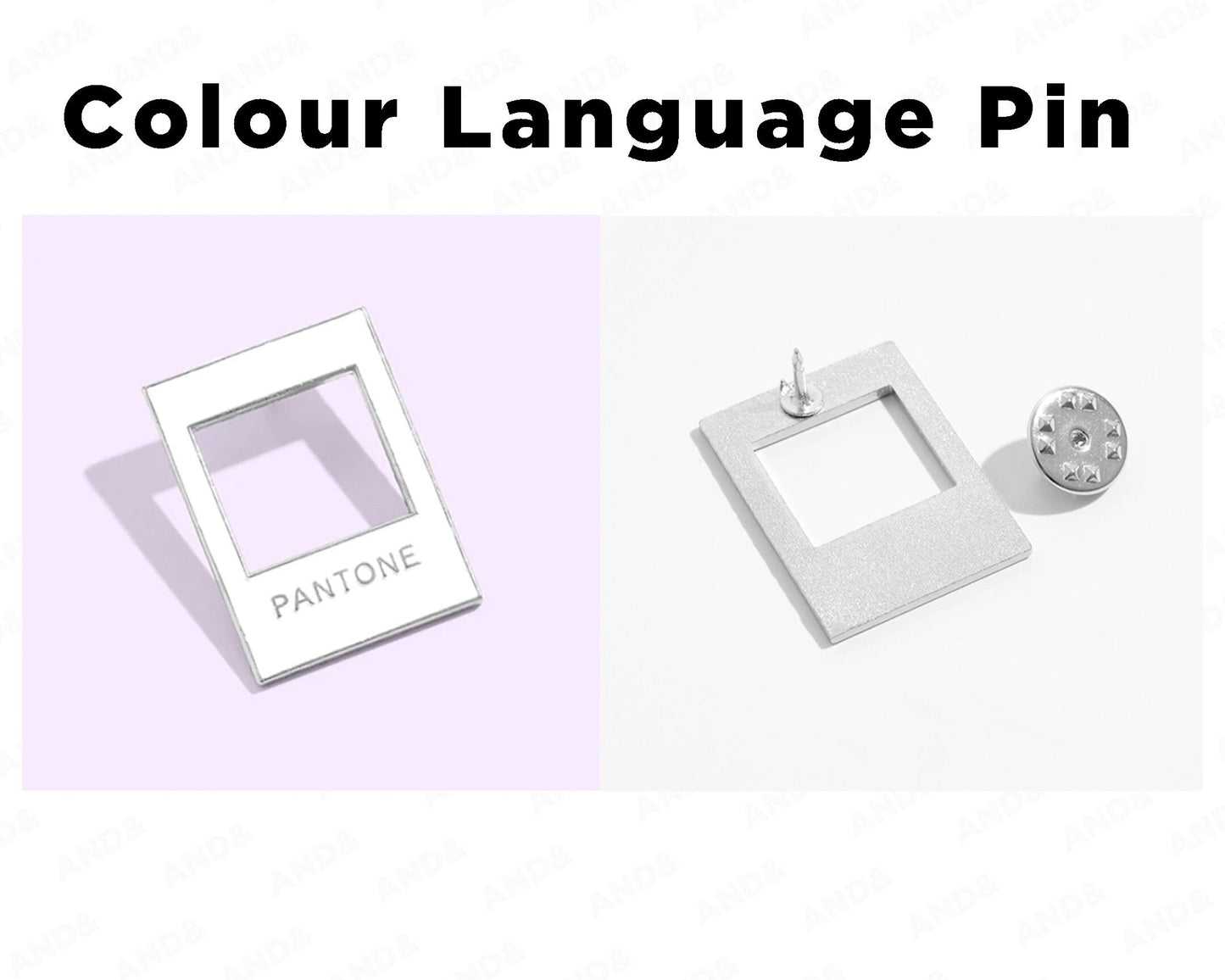 Pantone Frame Enamel pin