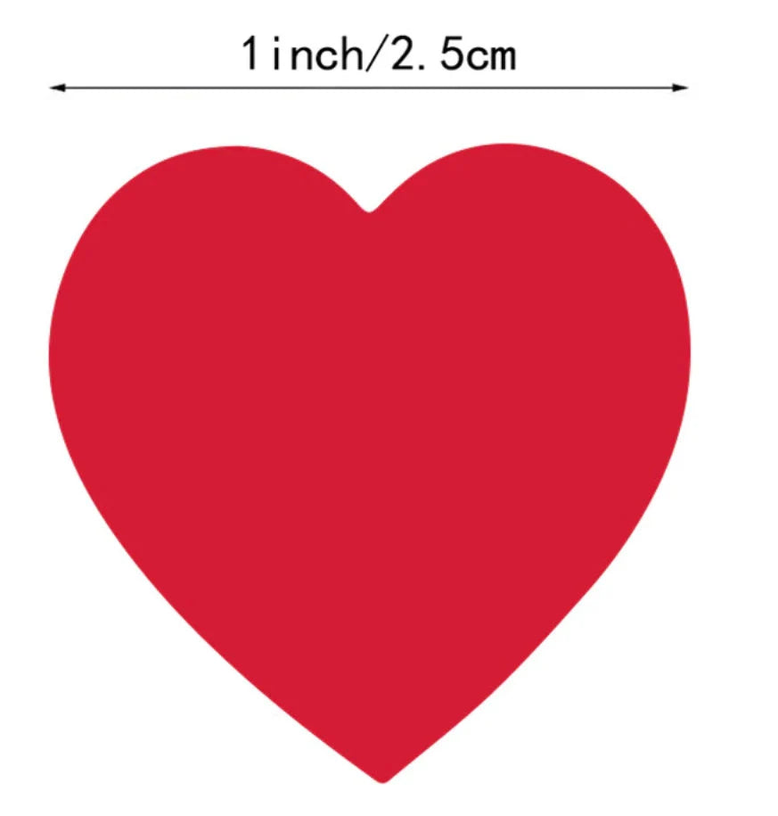 Rainbow heart Stickers