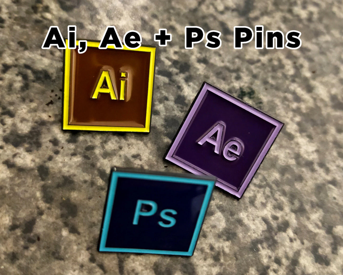 Adobe Enamel pins
