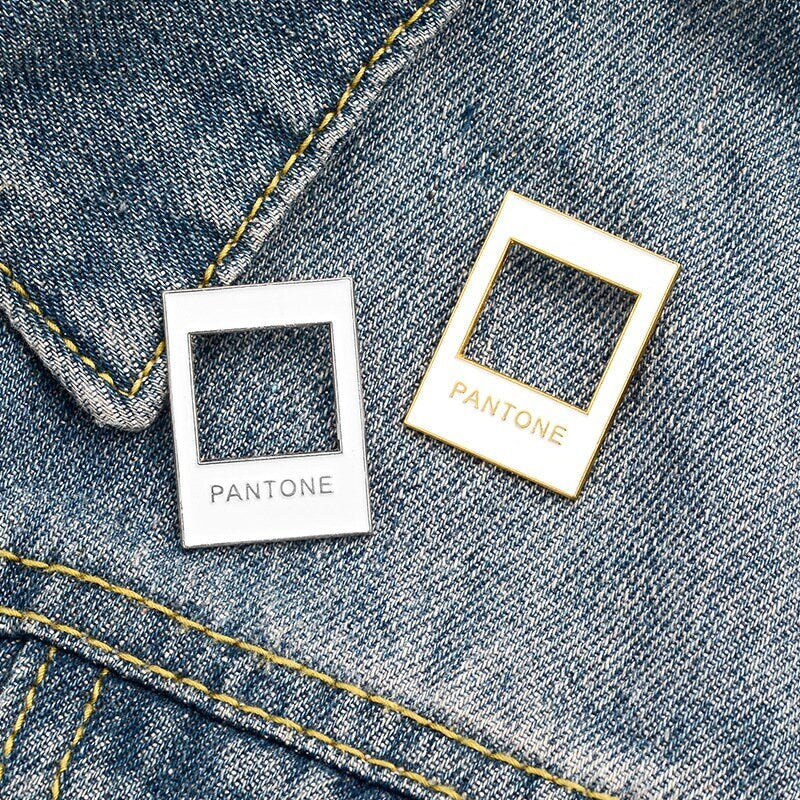 Pantone Frame Enamel pin