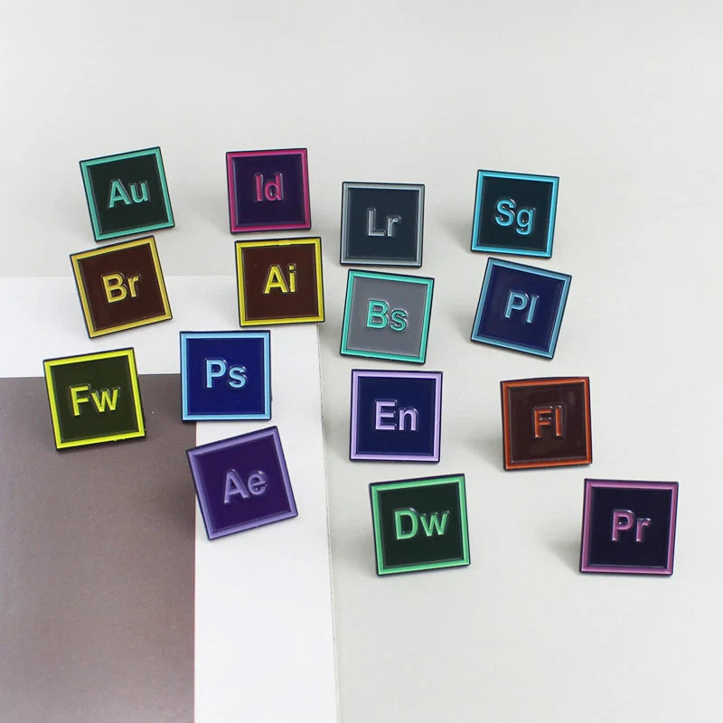 Adobe Enamel pins