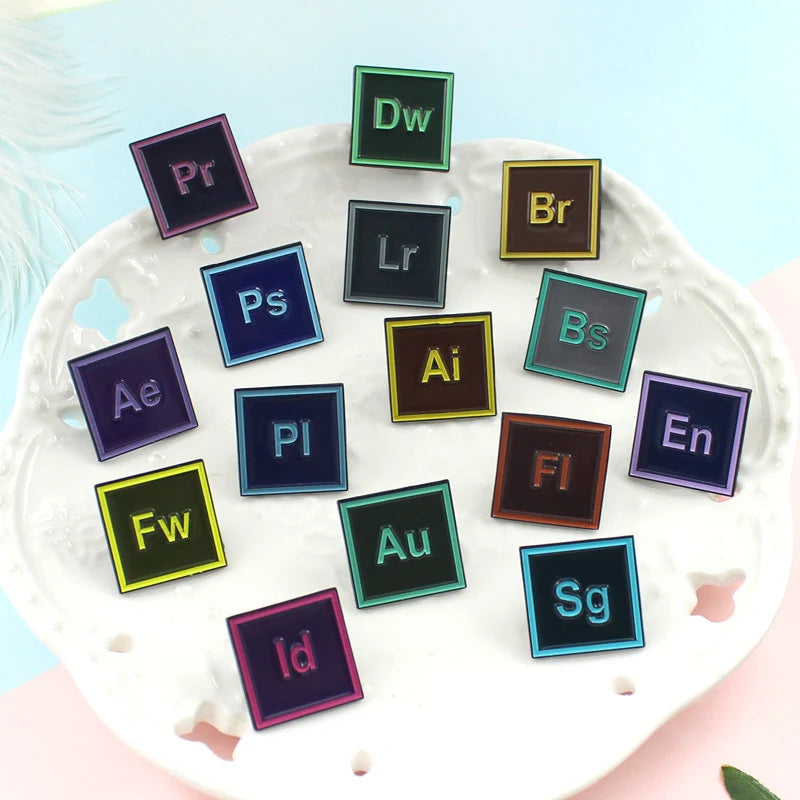 Adobe Enamel pins