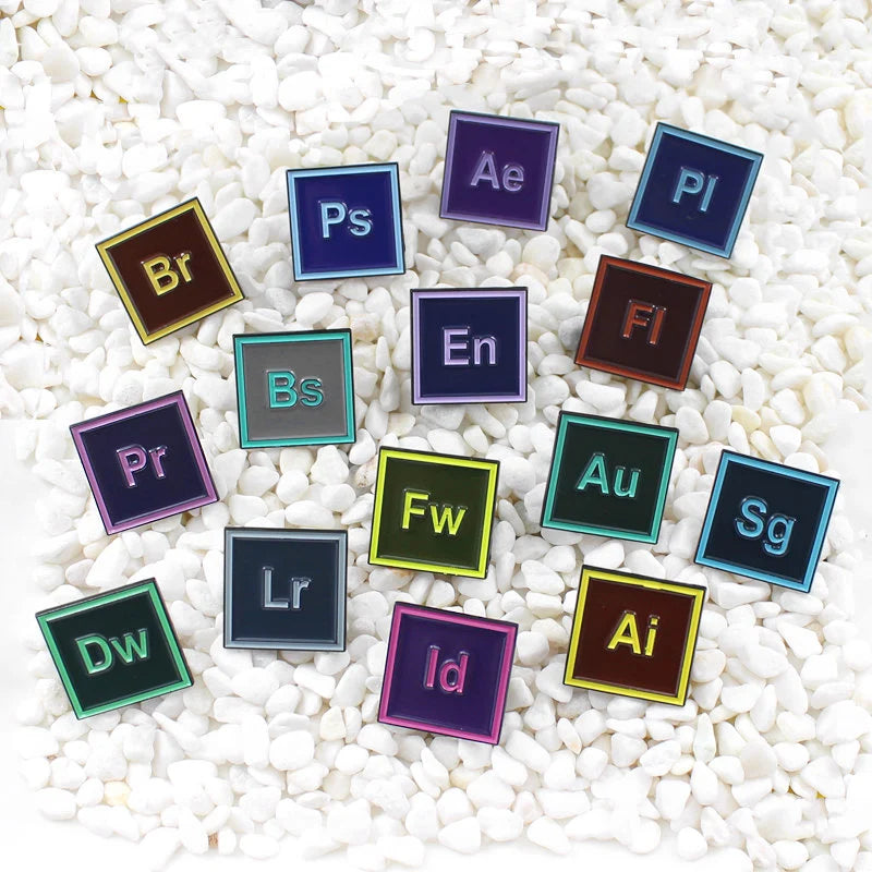 Adobe Enamel pins