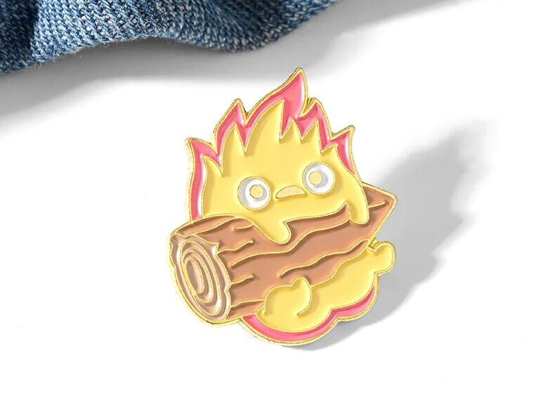 Calcifer Enamel Pin