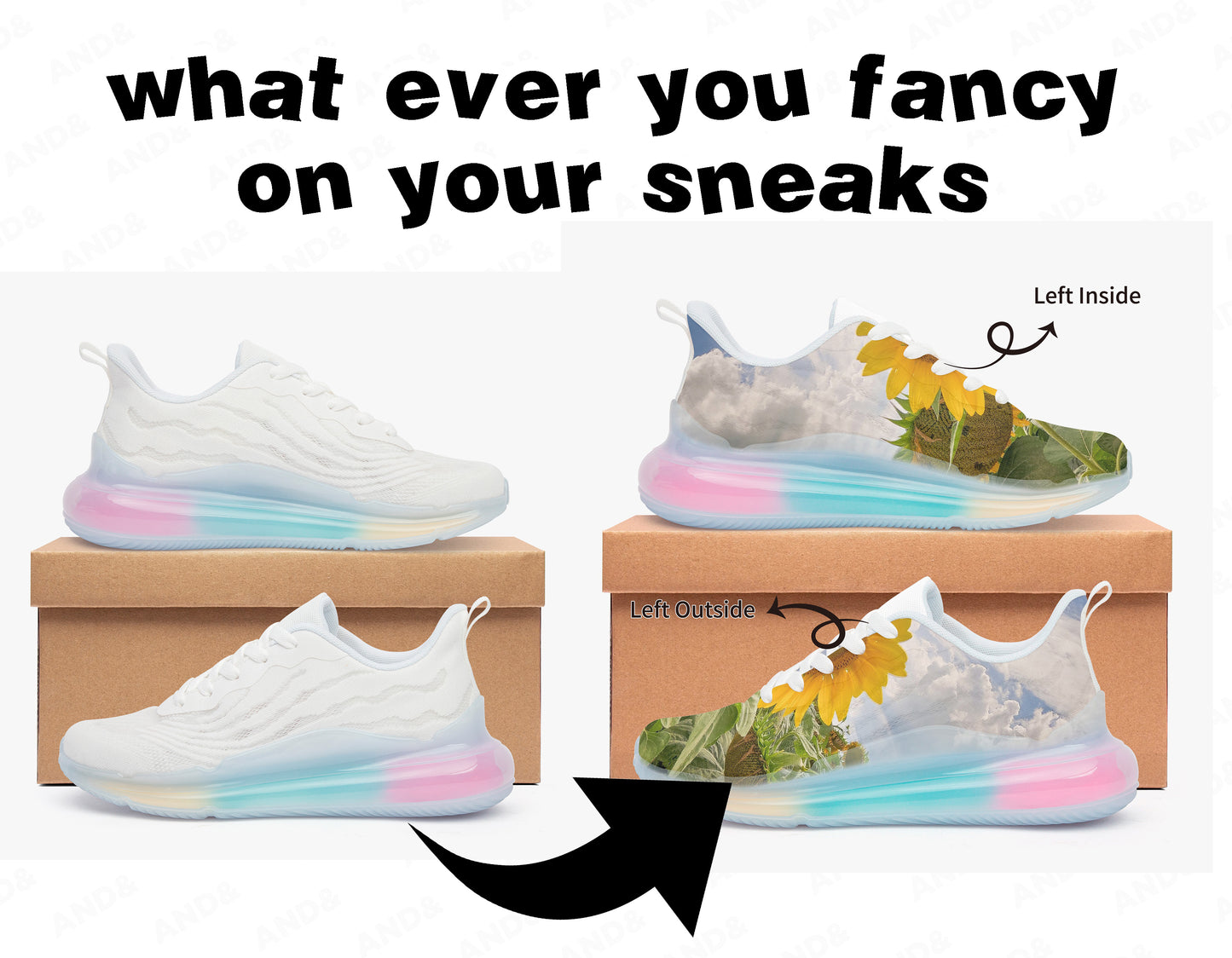 Custom Trainers Lightweight Air Cushion Sneakers