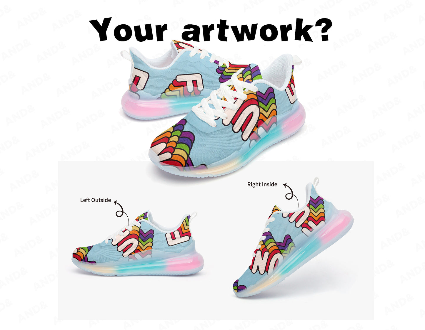 Custom Trainers Lightweight Air Cushion Sneakers