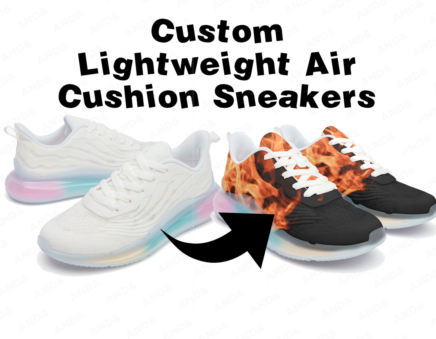 Custom Trainers Lightweight Air Cushion Sneakers