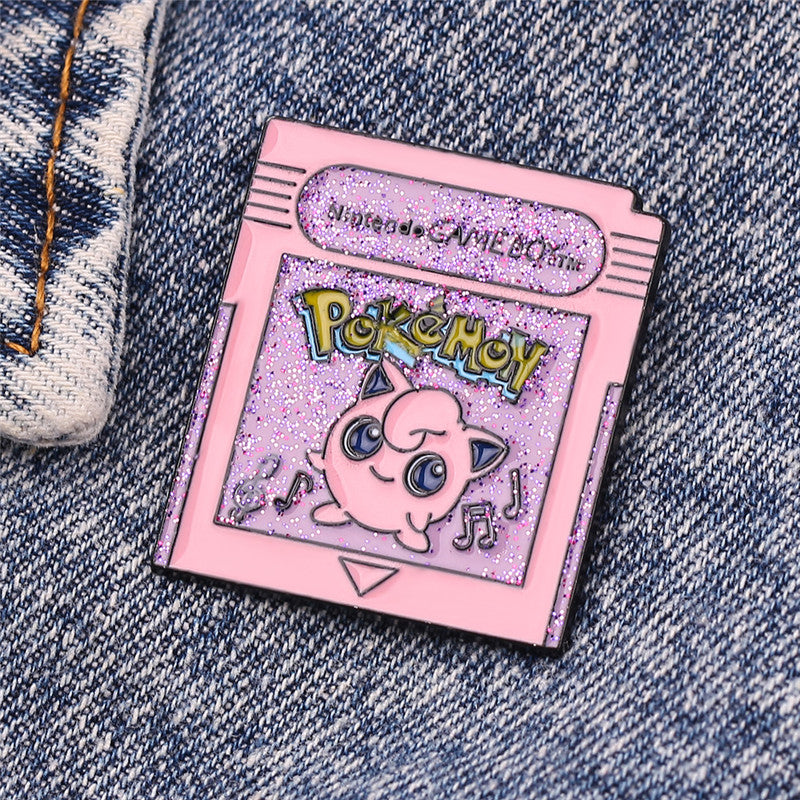 Jigglypuff Pokemon Retro Game Cartridge Pin