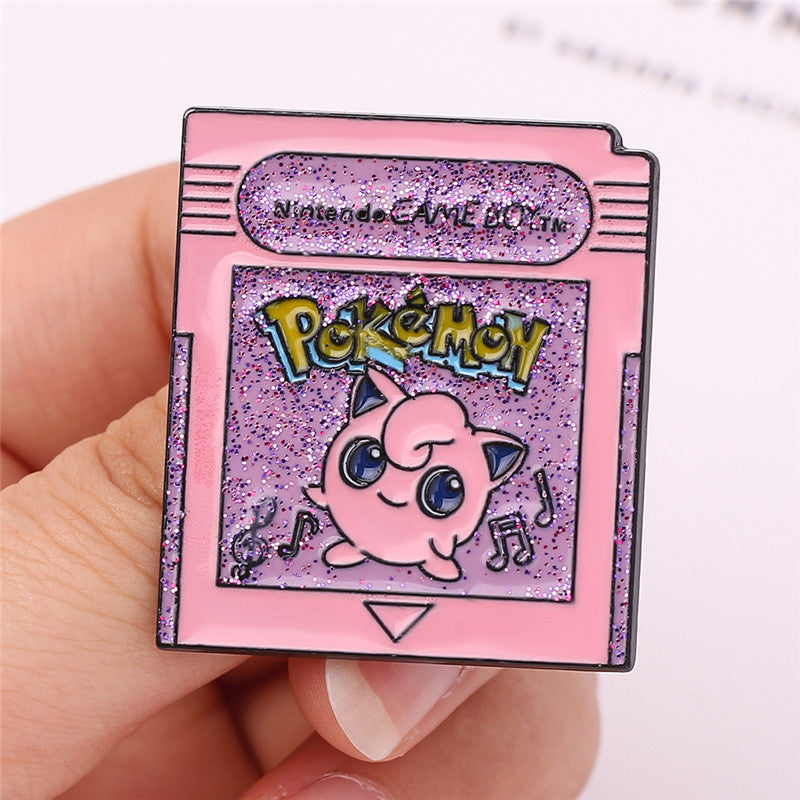 Jigglypuff Pokemon Retro Game Cartridge Pin