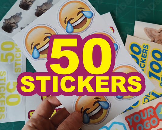 50 Custom Stickers