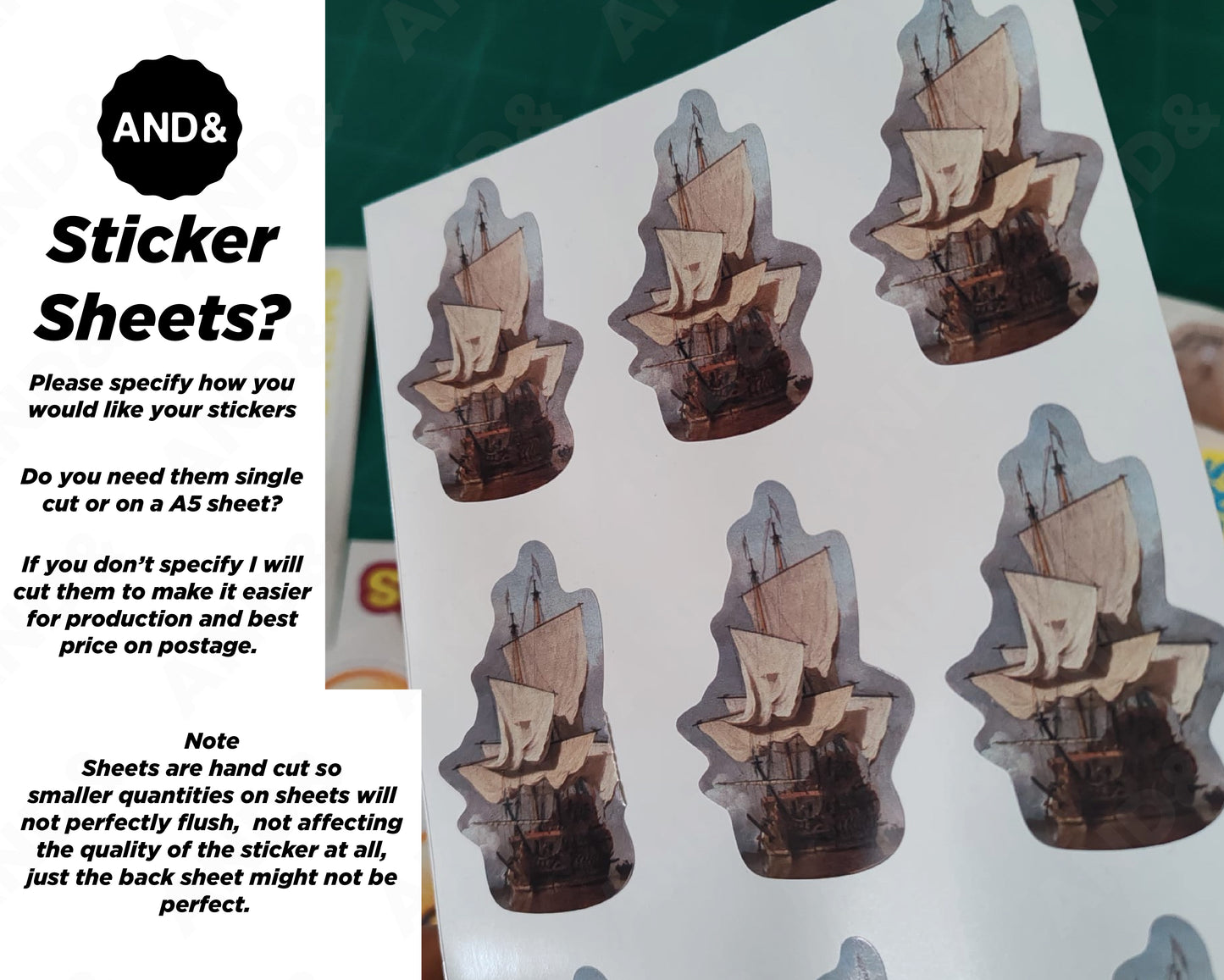 100 Custom Stickers