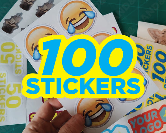 100 Custom Stickers