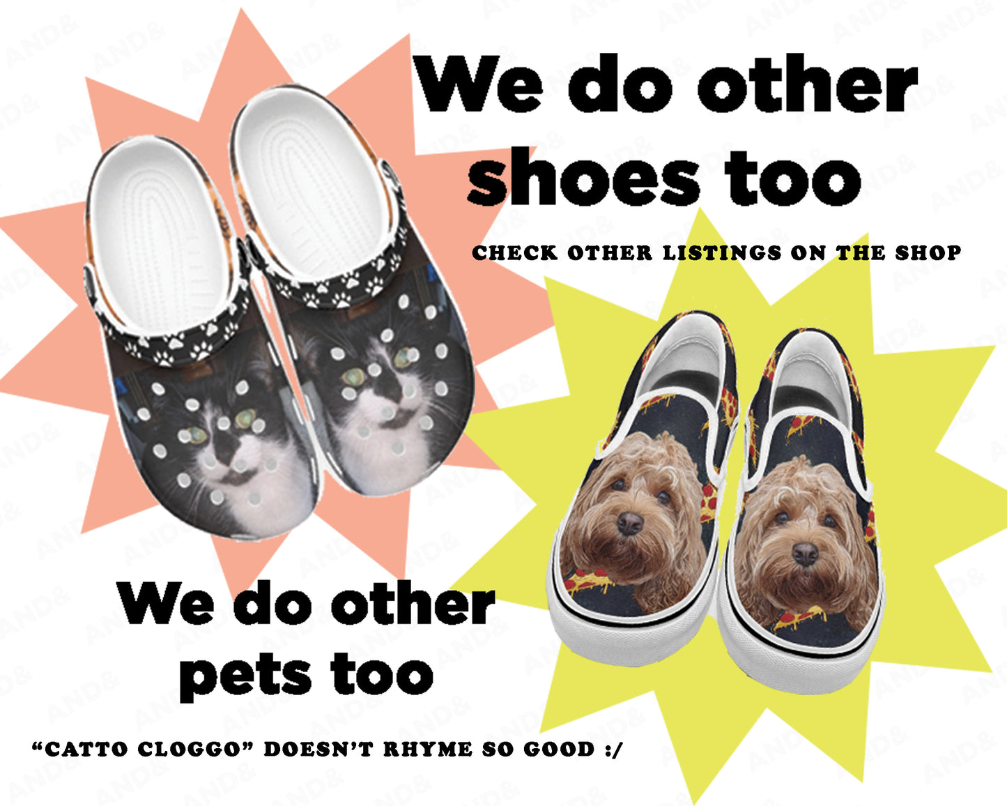 Custom Doggo Cloggo Clogs