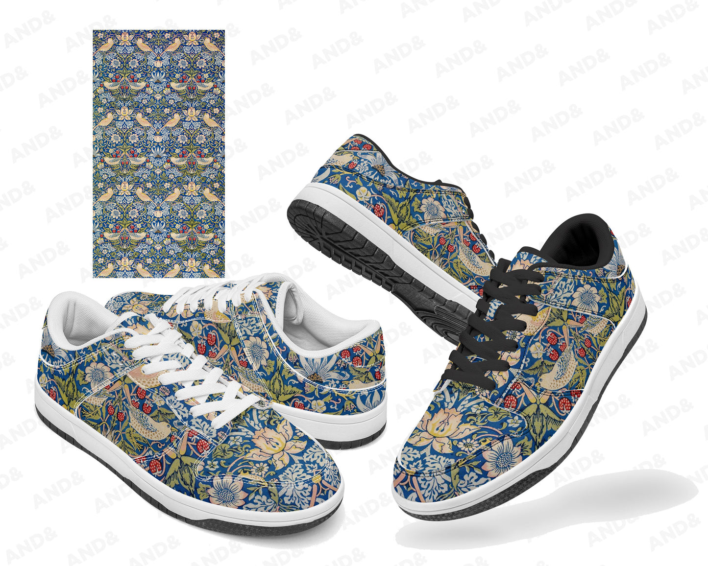 Custom Trainers Dunk Stylish Low-Top Leather Sneakers