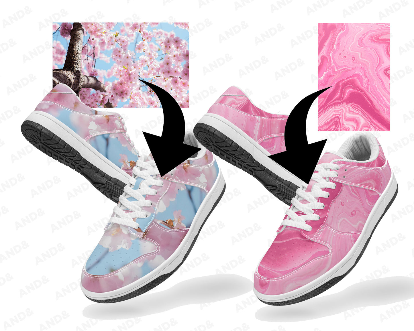 Custom Trainers Dunk Stylish Low-Top Leather Sneakers