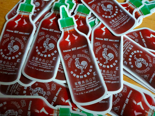 Sriracha Bottle Hot Sauce Sticker