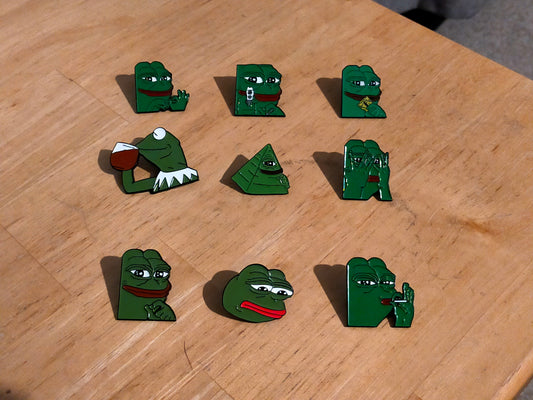 Pepe the Frog Meme Cartoon Pin