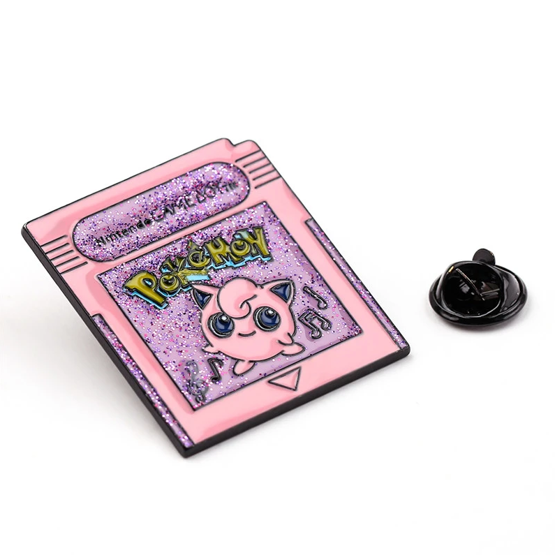 Jigglypuff Pokemon Retro Game Cartridge Pin