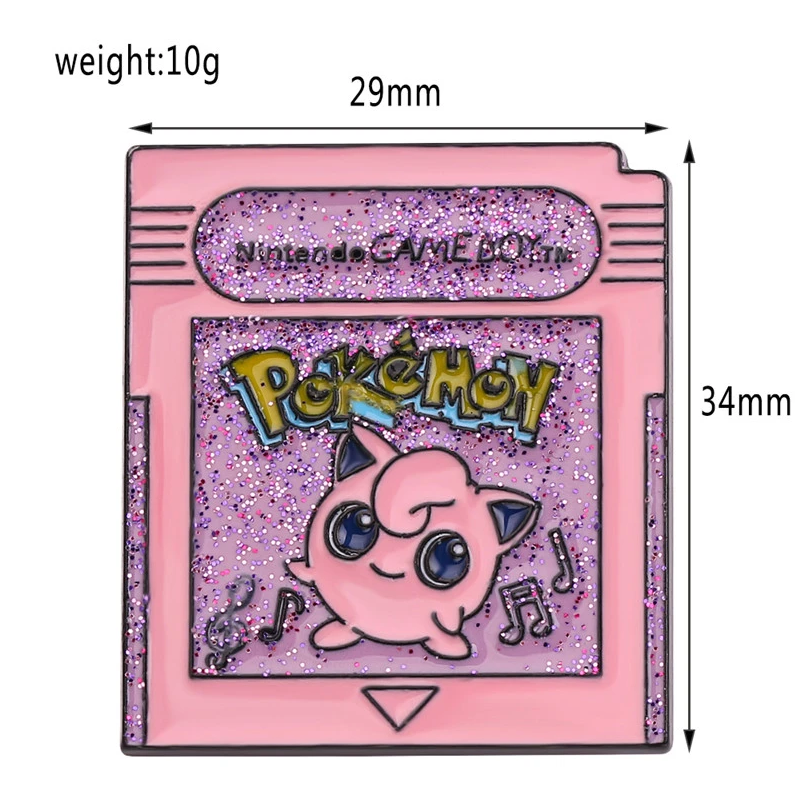 Jigglypuff Pokemon Retro Game Cartridge Pin