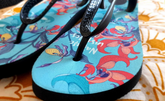 Custom Flip flops Printed