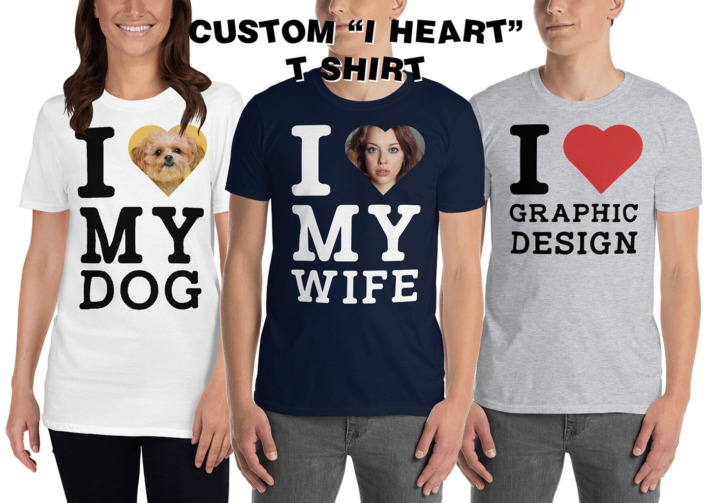 Custom "I HEART" T SHIRTS