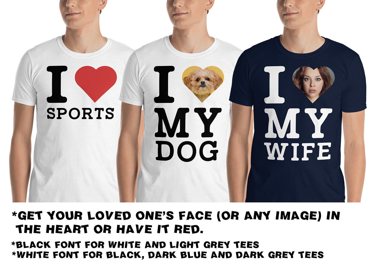 Custom "I HEART" T SHIRTS