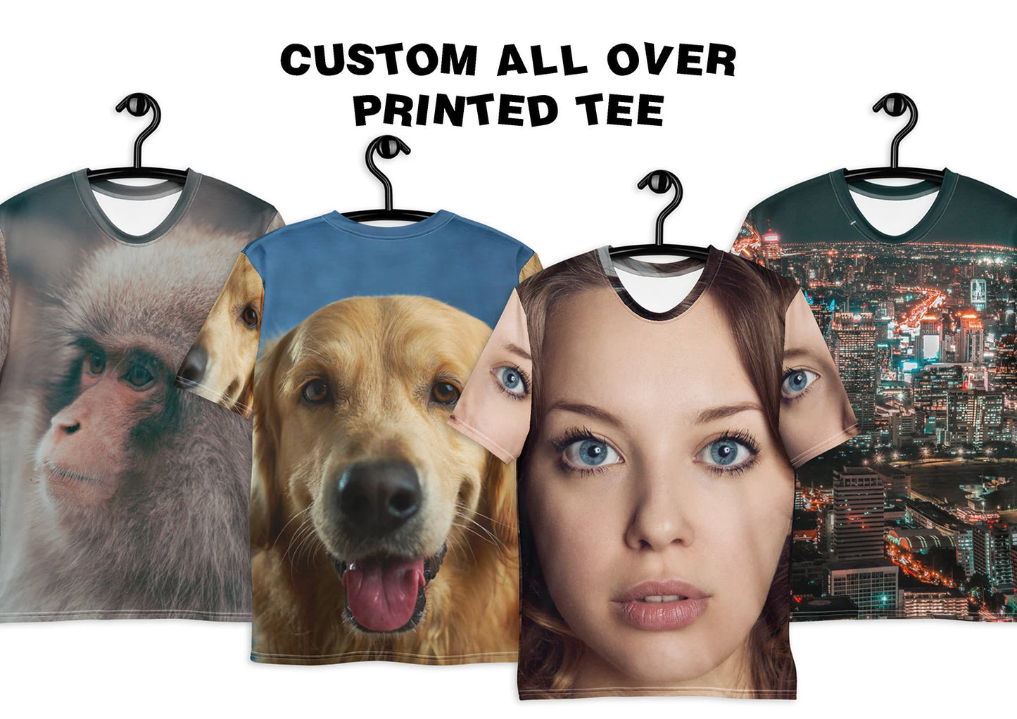 Custom all over printed tshirt