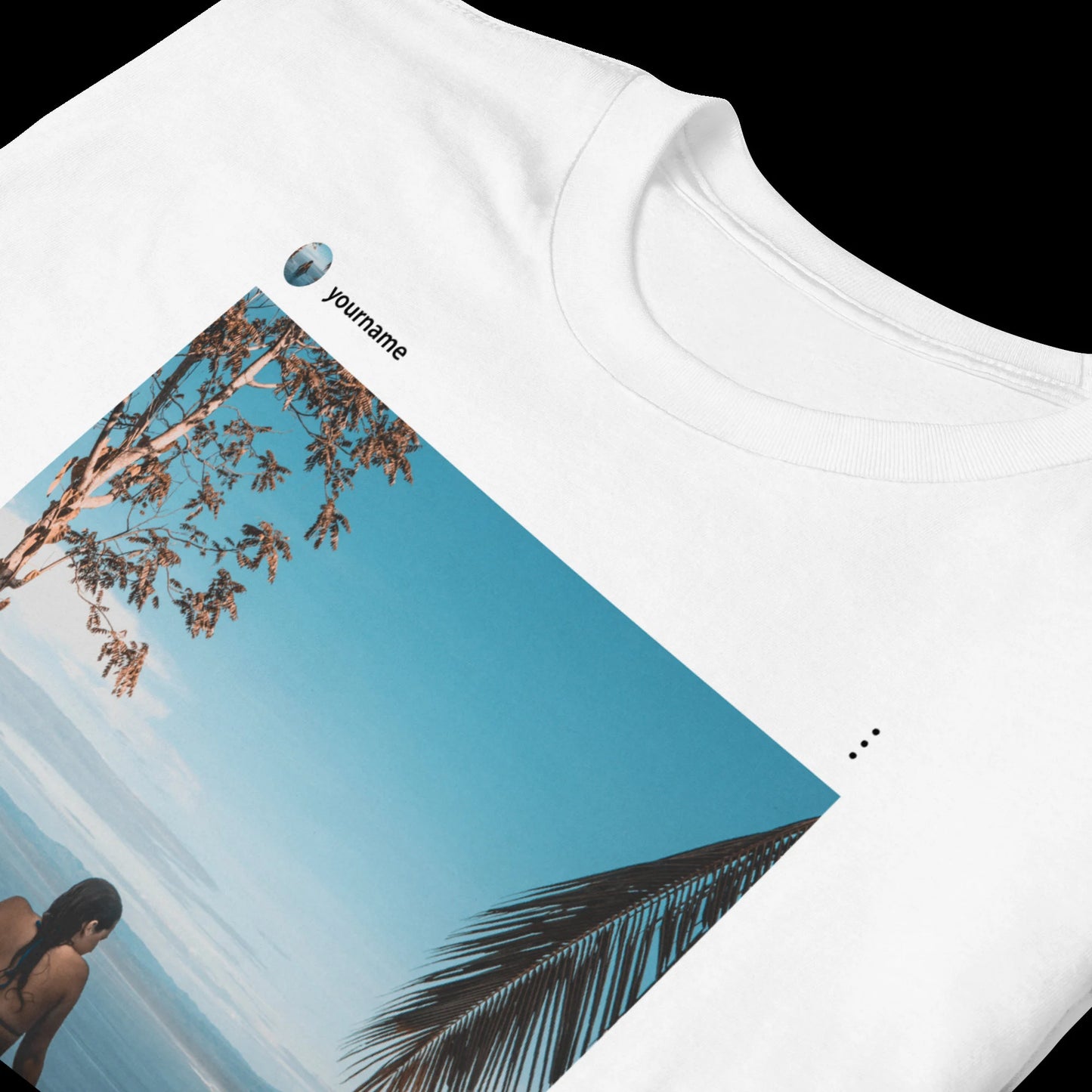 Fully editable Instagram t-shirt