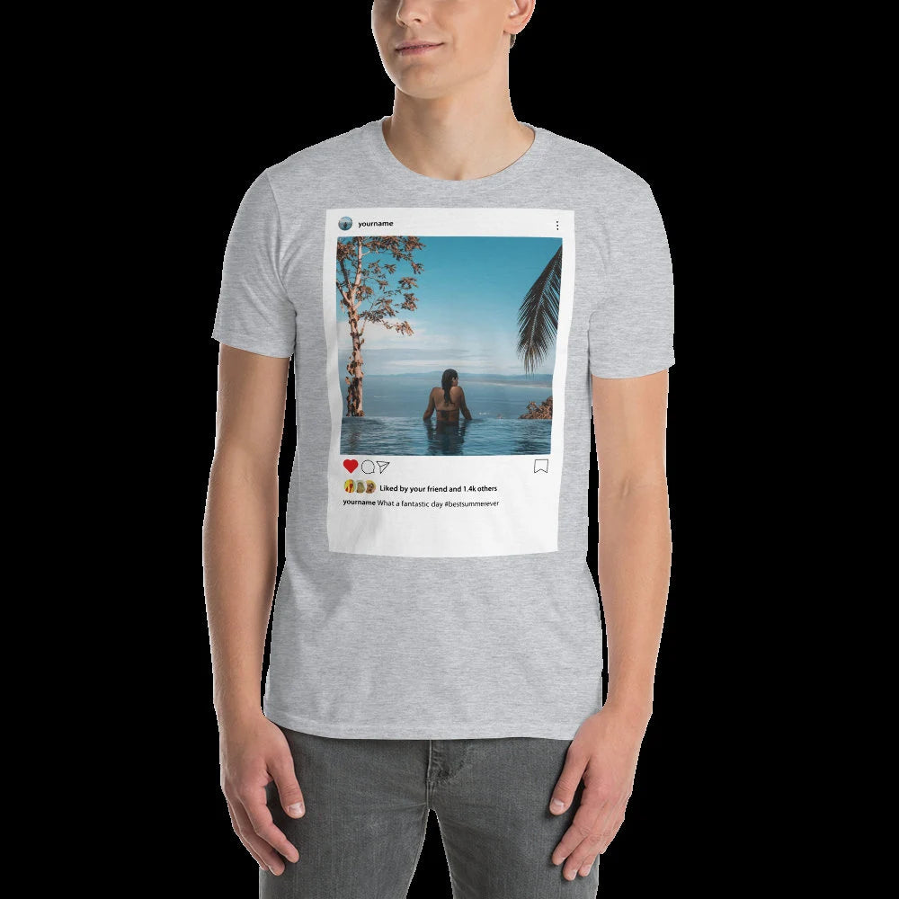 Fully editable Instagram t-shirt