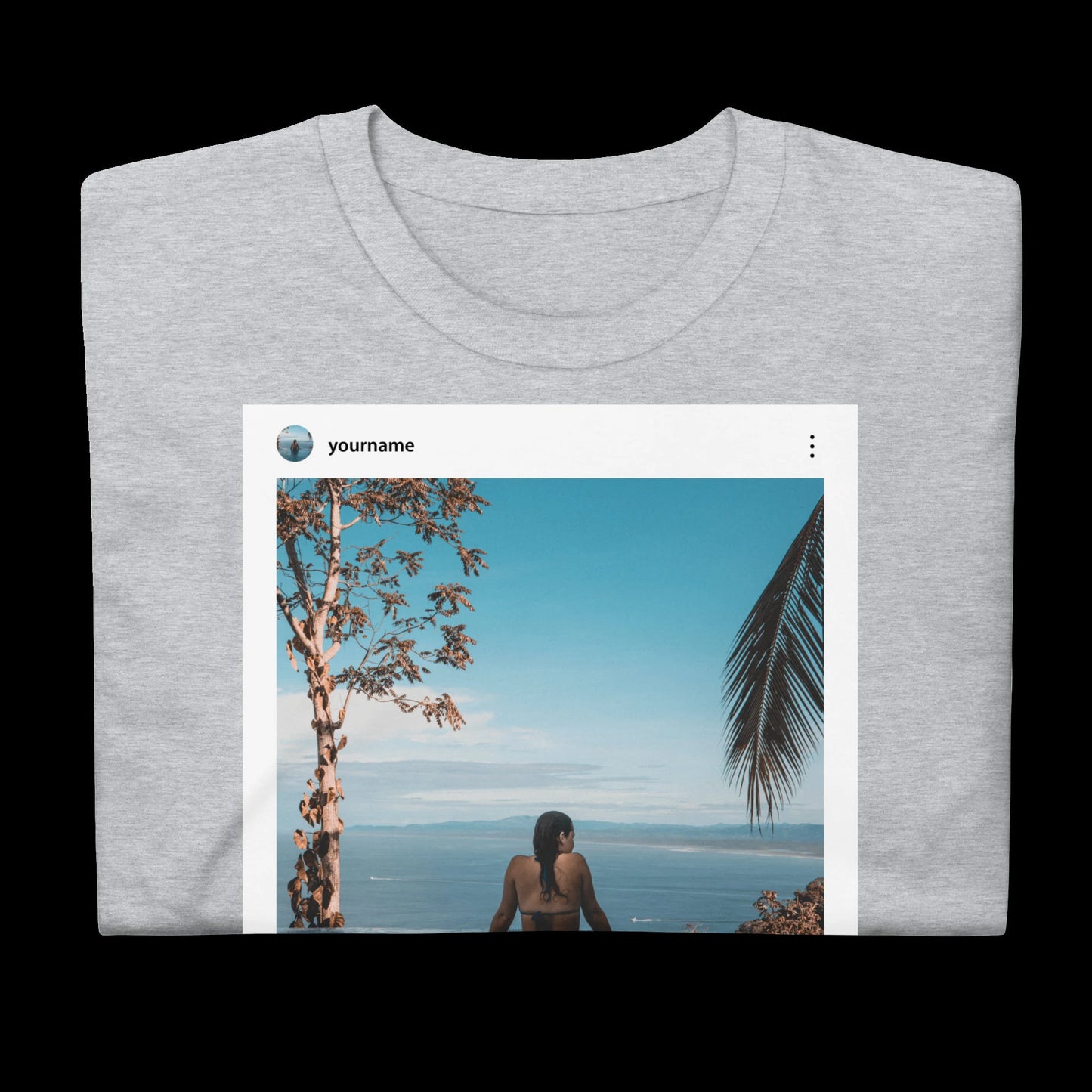 Fully editable Instagram t-shirt