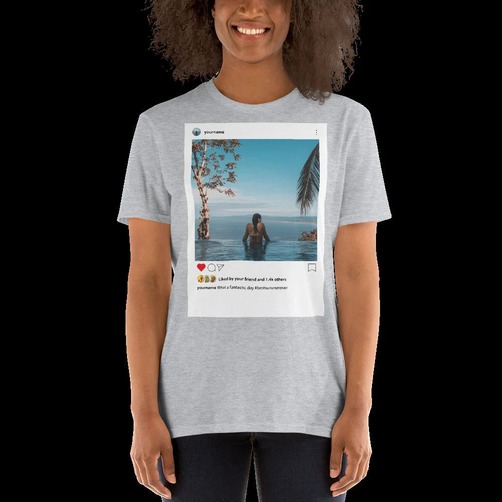 Fully editable Instagram t-shirt