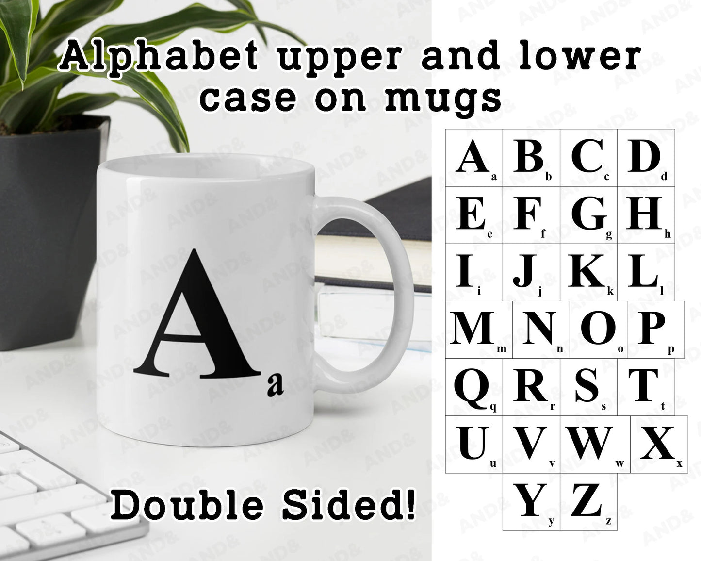 Alphabet Letter Mug