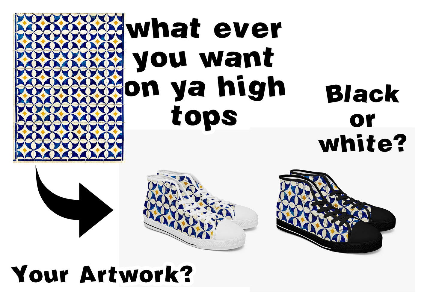 Custom High-top Canvas Shoes