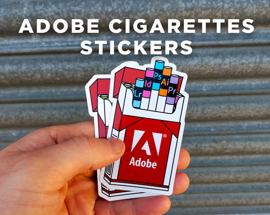 Adobe Cigarette Sticker