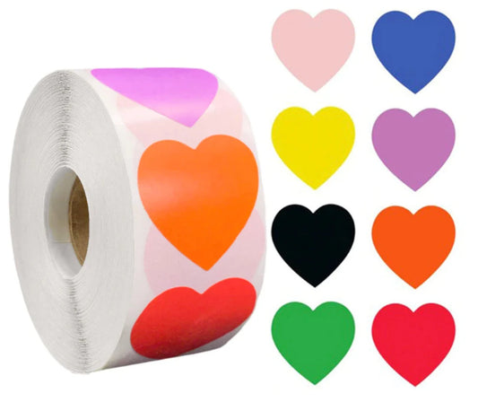 Rainbow heart Stickers