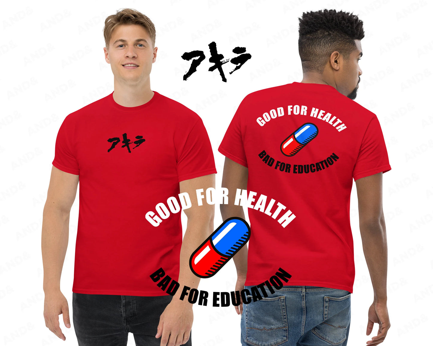 anime biker jacket tee