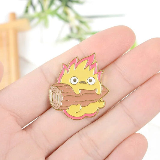 Calcifer Enamel Pin