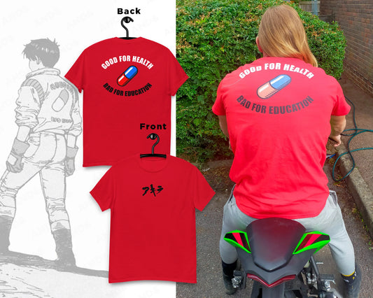 anime biker jacket tee