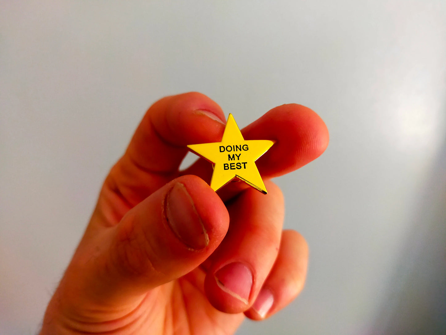 Doing My Best Star Pin