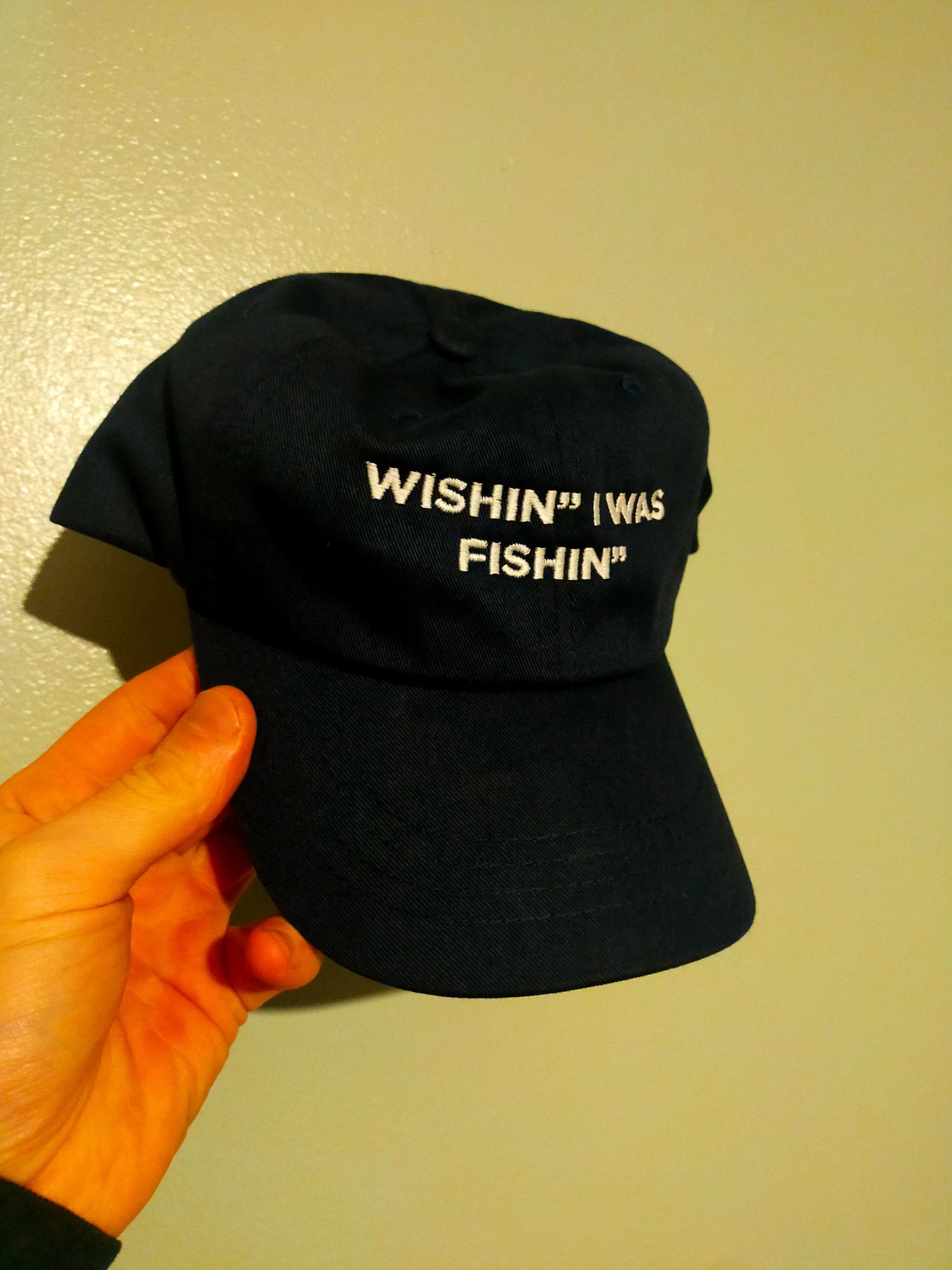 Fishing hat Wishin i was fishin'