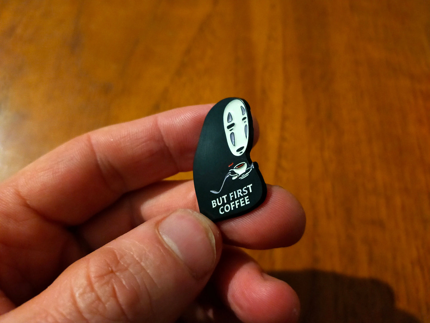 Coffee Pin No face Enamel Pin