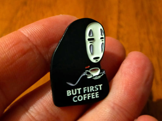 Coffee Pin No face Enamel Pin