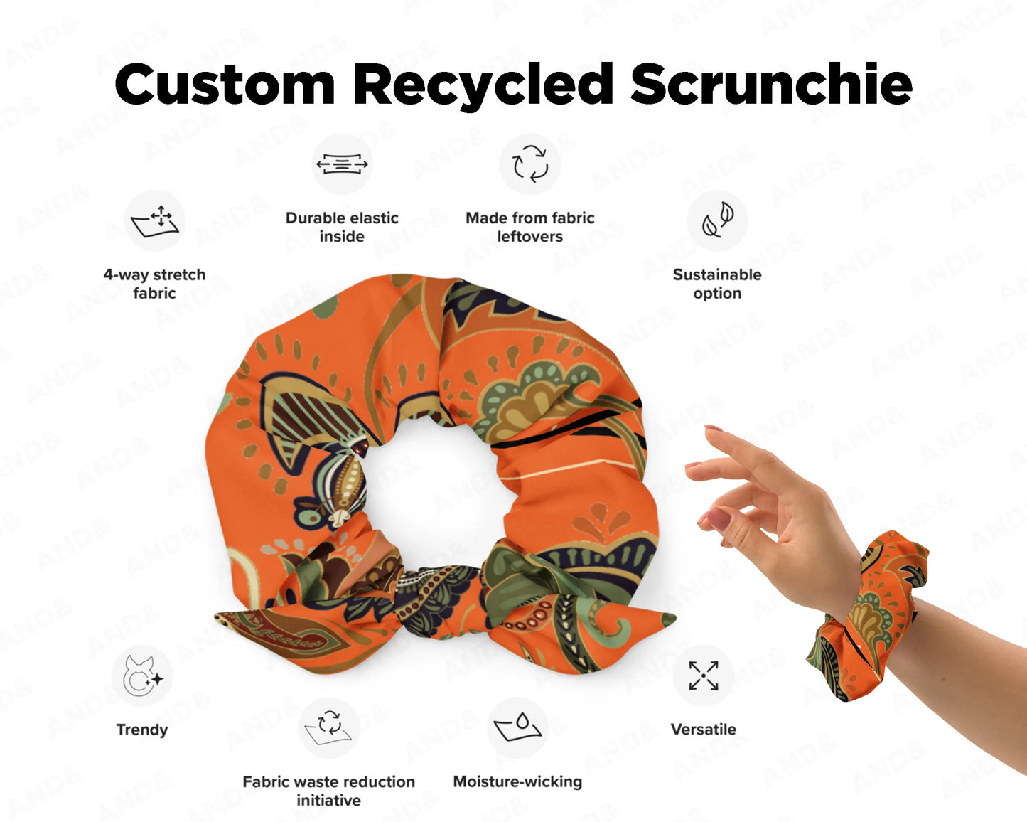 Personalised Scrunchie Hair Tie