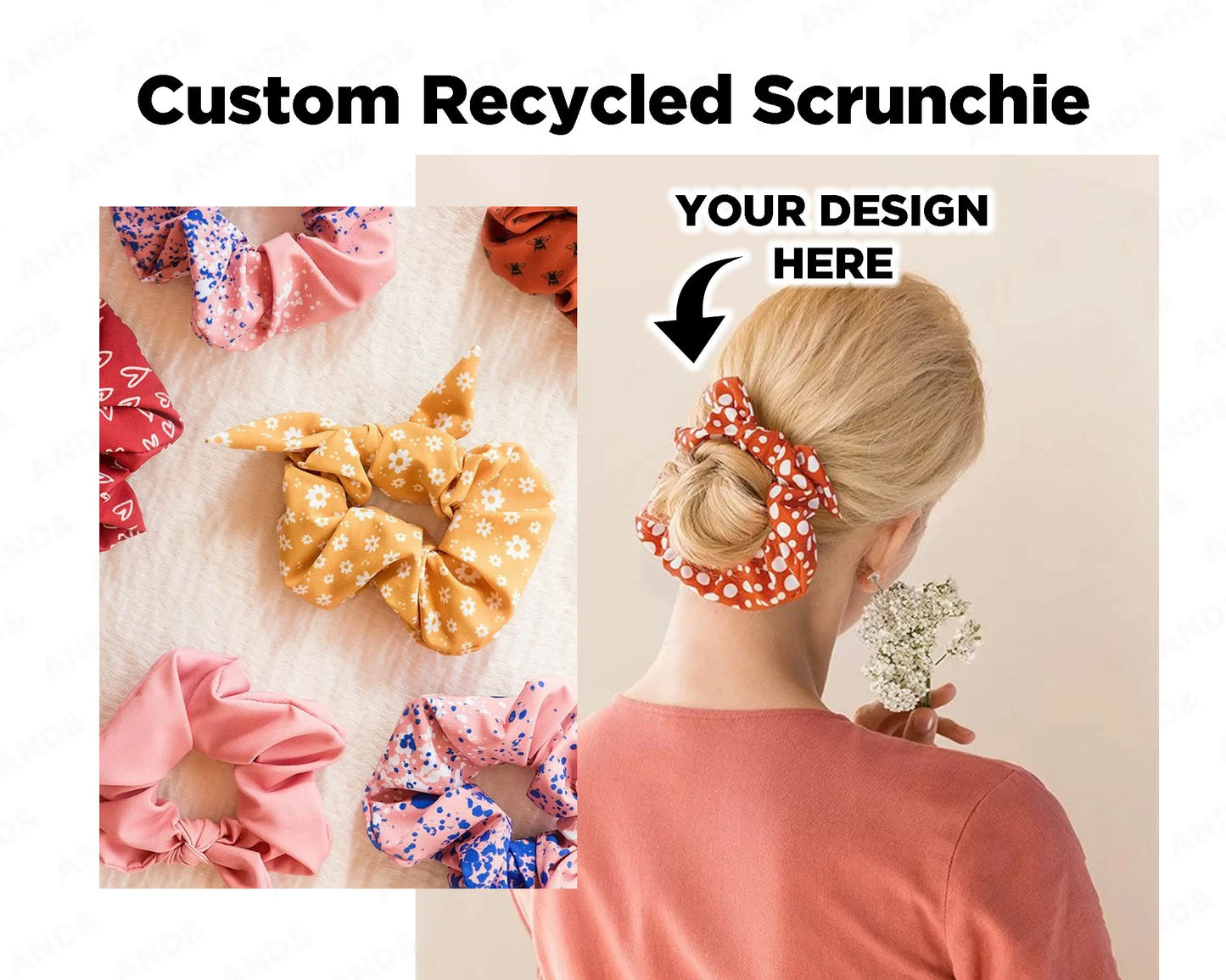 Personalised Scrunchie Hair Tie