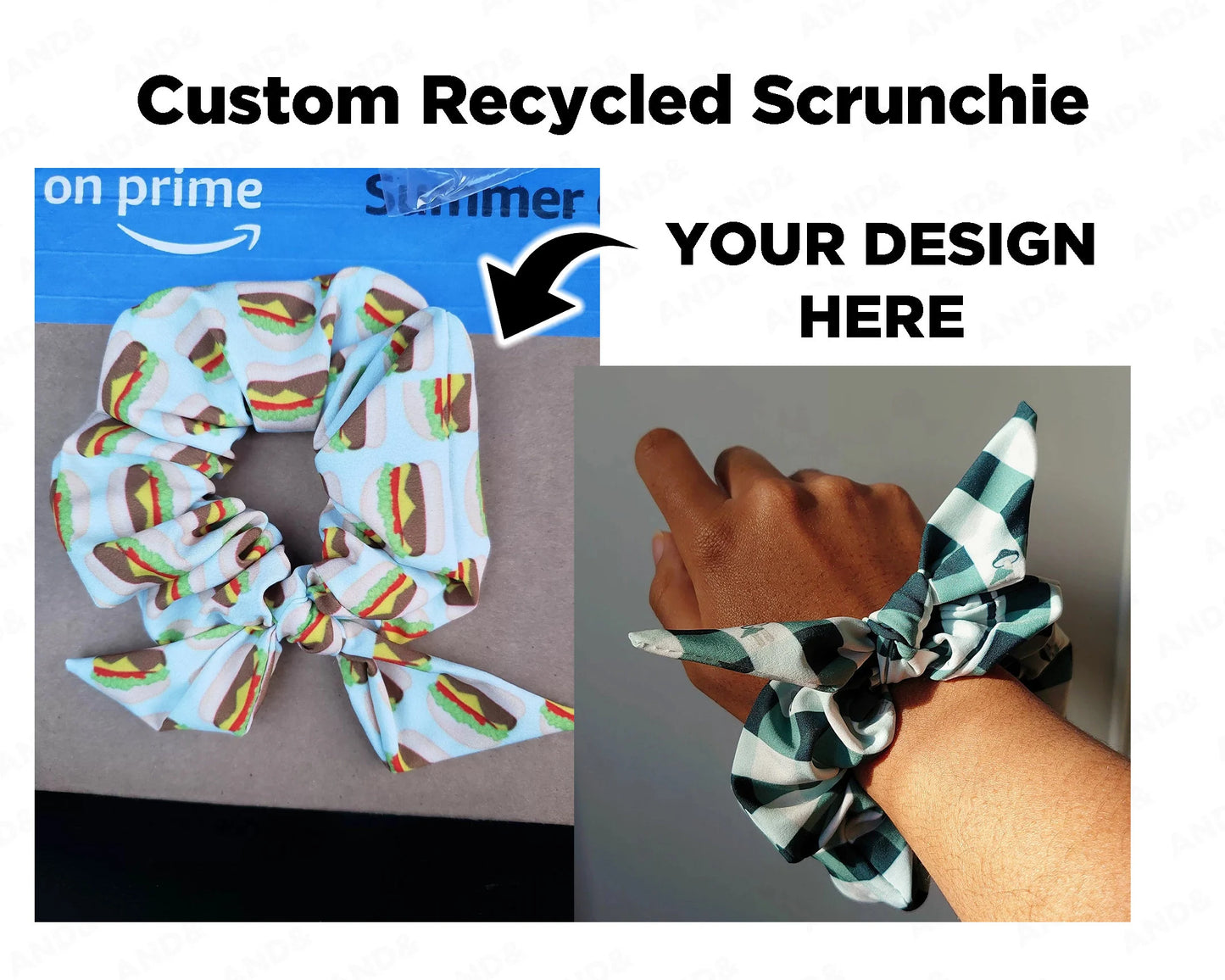 Personalised Scrunchie Hair Tie