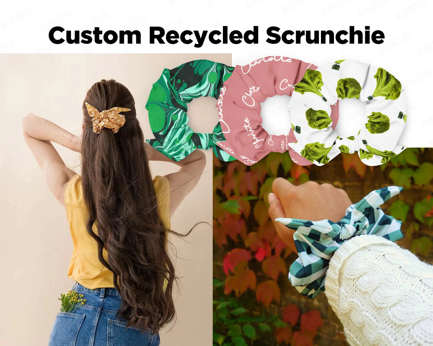 Personalised Scrunchie Hair Tie